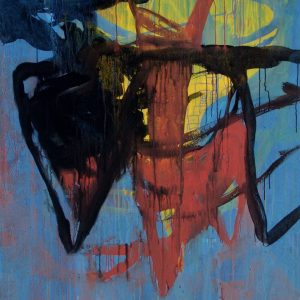 9 (grand bleu dents noire et rouge)